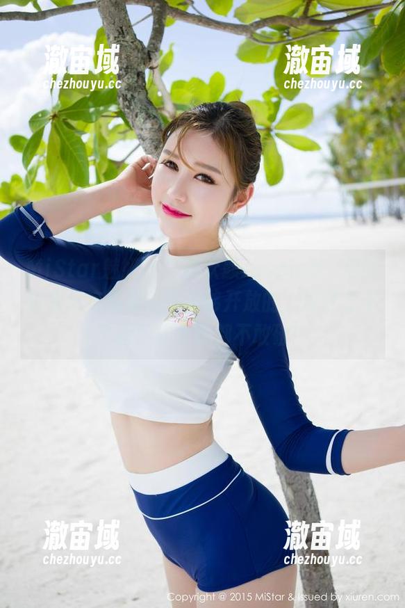 MiStar魅妍社 - 赵欢颜Jessica，你的比基尼高清壁纸可真够开放的，没开二十个画图软件我都不敢碰！